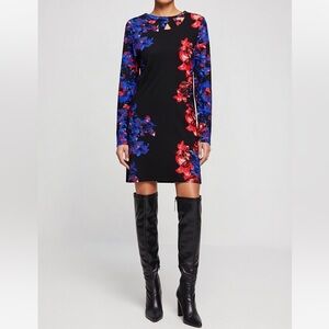 Parker Mariel Cut Out Back Bodycon Long Sleeves Dress sz M